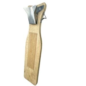 VTG Normark Fish Scaler Cleaning Board Fillet Station Wood Stainless Steel Clamp